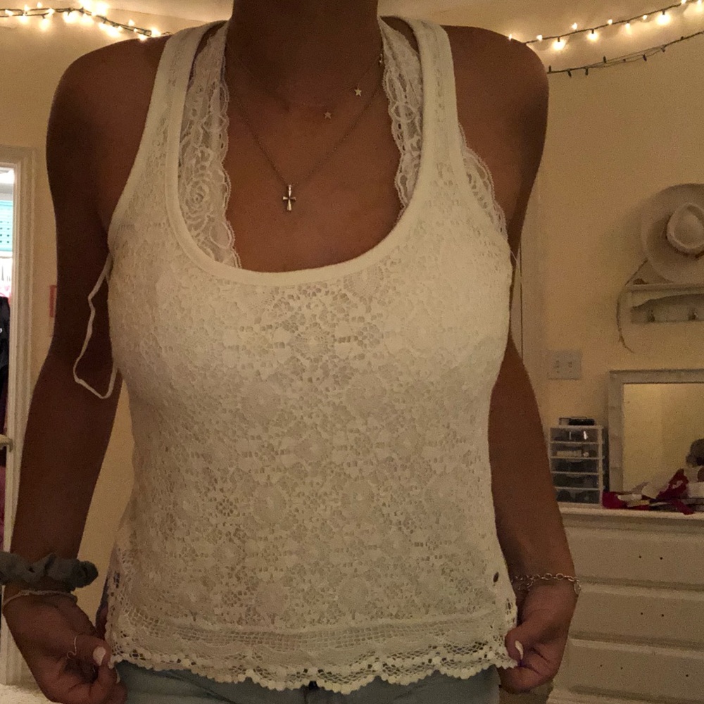 aeropostale white crop top / tank !